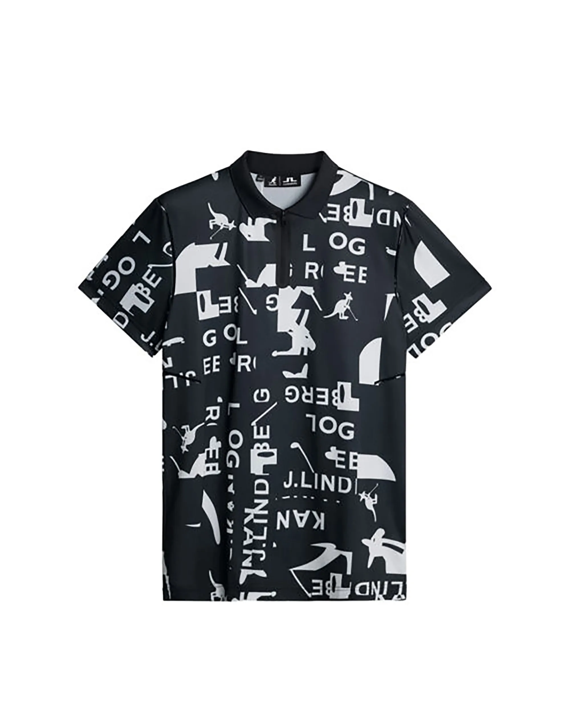 x J.Lindeberg Miro Print Polo-Kangol Sale