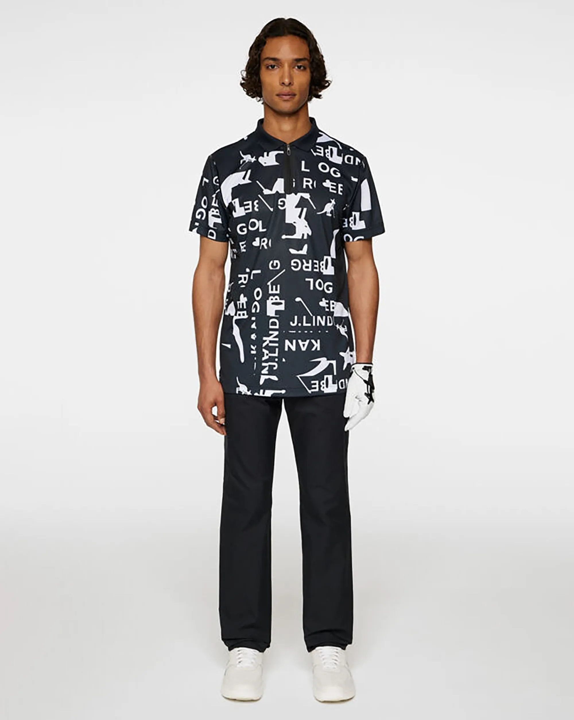 x J.Lindeberg Miro Print Polo-Kangol Sale